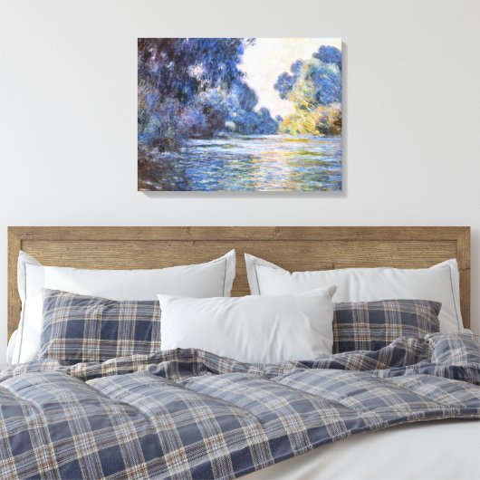 Claude Monet, Morgens an der Seine in Giverny Leinwanddruck (Insitu (Schlafzimmer))