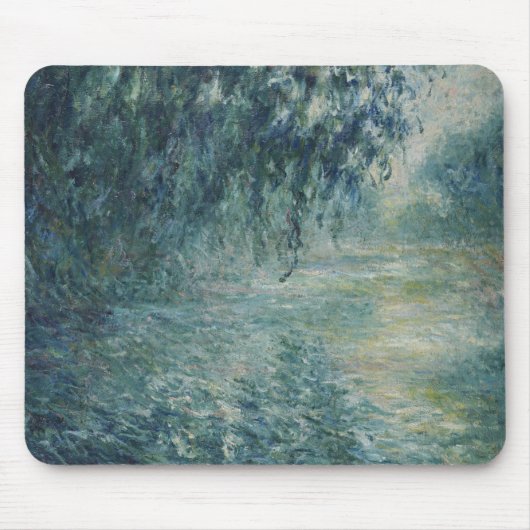 Claude Monet - Morgens an der Seine Mousepad (Vorne)