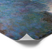 Claude Monet Morning an der Seine bei Giverny Poster (Ecke)