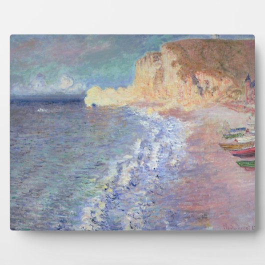 Claude Monet Morning at Etretat Fotoplatte (Vorderseite)