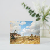 Claude Monet Mouth von Seine Postkarte (Stehend Vorderseite)