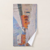 Claude Monet - Norwegen, Rote Häuser in Bjornegaar Badhandtuch Set (Handtuch)