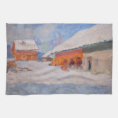 Claude Monet - Norwegen, Rote Häuser in Bjornegaar Geschirrtuch (Horizontal)