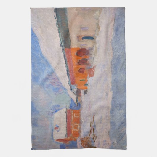 Claude Monet - Norwegen, Rote Häuser in Bjornegaar Geschirrtuch (Vertikal)