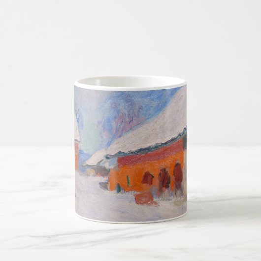 Claude Monet - Norwegen, Rote Häuser in Bjornegaar Kaffeetasse (Mittel)