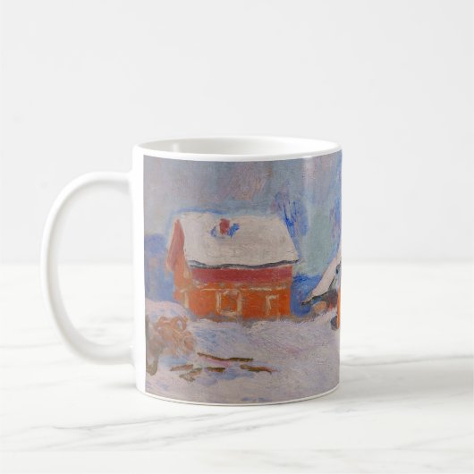 Claude Monet - Norwegen, Rote Häuser in Bjornegaar Kaffeetasse (Links)