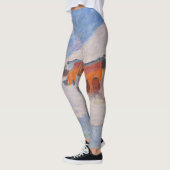 Claude Monet - Norwegen, Rote Häuser in Bjornegaar Leggings (Links)