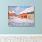 Claude Monet - Norwegen, Rote Häuser in Bjornegaar Leinwanddruck (Insitu (Holzboden))