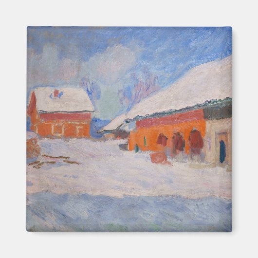 Claude Monet - Norwegen, Rote Häuser in Bjornegaar Magnet (Vorne)