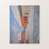 Claude Monet - Norwegen, Rote Häuser in Bjornegaar Puzzle (Vertikal)