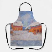 Claude Monet - Norwegen, Rote Häuser in Bjornegaar Schürze (Vorderseite)