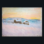 Claude Monet - Norwegische Landschaft, Blaue Häuse Fotodruck<br><div class="desc">Norwegen Landschaft,  Blaue Häuser / Paysage de Norvege,  Les Maisons Bleues von Claude Monet 1895</div>