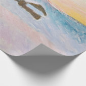 Claude Monet - Norwegische Landschaft, Blaue Häuse Geschenkpapier (Ecke)