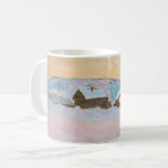 Claude Monet - Norwegische Landschaft, Blaue Häuse Kaffeetasse<br><div class="desc">Norwegen Landschaft,  Blaue Häuser / Paysage de Norvege,  Les Maisons Bleues von Claude Monet 1895</div>