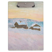 Claude Monet - Norwegische Landschaft, Blaue Häuse Klemmbrett (Vorderseite)