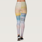 Claude Monet - Norwegische Landschaft, Blaue Häuse Leggings (Rückseite)