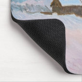 Claude Monet - Norwegische Landschaft, Blaue Häuse Mousepad (Ecke)