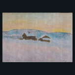 Claude Monet - Norwegische Landschaft, Blaue Häuse Schneidebrett<br><div class="desc">Norwegen Landschaft,  Blaue Häuser / Paysage de Norvege,  Les Maisons Bleues von Claude Monet 1895</div>