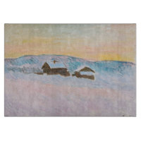 Claude Monet - Norwegische Landschaft, Blaue Häuse