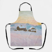 Claude Monet - Norwegische Landschaft, Blaue Häuse Schürze (Vorderseite)