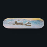 Claude Monet - Norwegische Landschaft, Blaue Häuse Skateboard<br><div class="desc">Norwegen Landschaft,  Blaue Häuser / Paysage de Norvege,  Les Maisons Bleues von Claude Monet 1895</div>