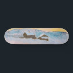 Claude Monet - Norwegische Landschaft, Blaue Häuse Skateboard<br><div class="desc">Norwegen Landschaft,  Blaue Häuser / Paysage de Norvege,  Les Maisons Bleues von Claude Monet 1895</div>
