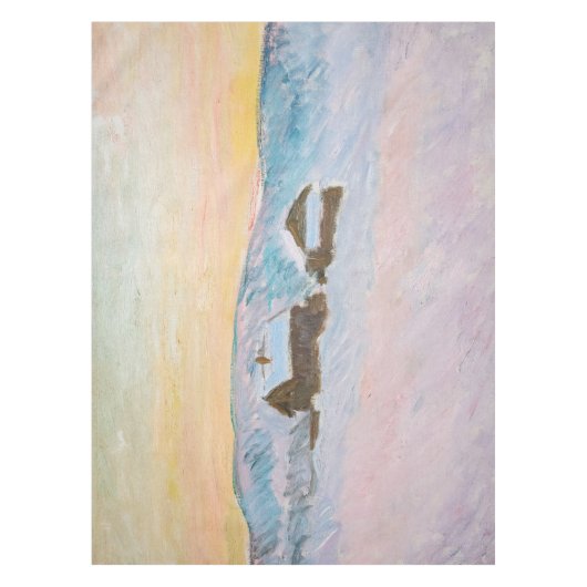 Claude Monet - Norwegische Landschaft, Blaue Häuse Tischdecke (Vorderseite)