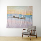 Claude Monet - Norwegische Landschaft, Blaue Häuse Wandteppich (Beispiel (Horizontal))