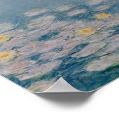 Claude Monet | Nympheas at Giverny, 1908 Poster (Ecke)