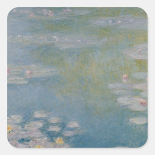 Claude Monet   Nympheas bei Giverny, 1908 Quadratischer Aufkleber