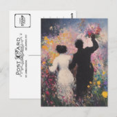 Claude Monet Ölgemälde Vintage Postkarte (Vorne/Hinten)