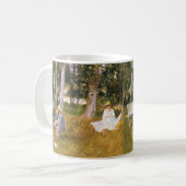 Claude Monet Painting, Edge of a Wood von Sargent Kaffeetasse (Vorderseite Links)