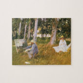 Claude Monet Painting, Edge of a Wood von Sargent Puzzle (Horizontal)