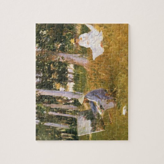 Claude Monet Painting, Edge of a Wood von Sargent Puzzle (Vertikal)