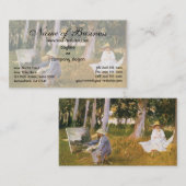 Claude Monet Painting, Edge of a Wood von Sargent Visitenkarte (Vorne/Hinten)