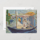 Claude Monet Painting - Edouard Manet Postkarte (Vorne/Hinten)