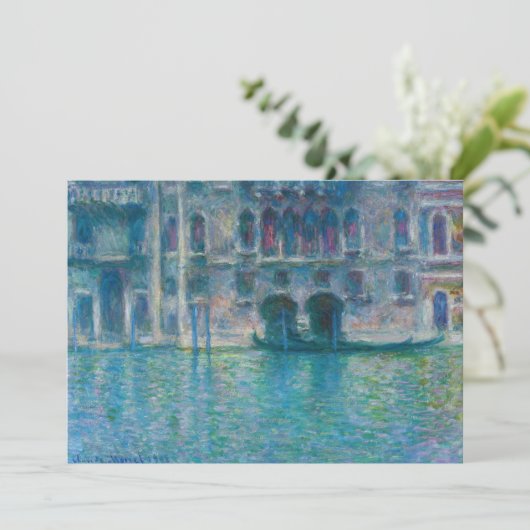 Claude Monet - Palazzo da Mula Dankeskarte (Stehend Vorderseite)