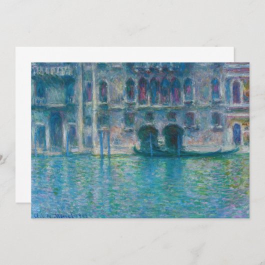 Claude Monet - Palazzo da Mula Dankeskarte (Vorne/Hinten)