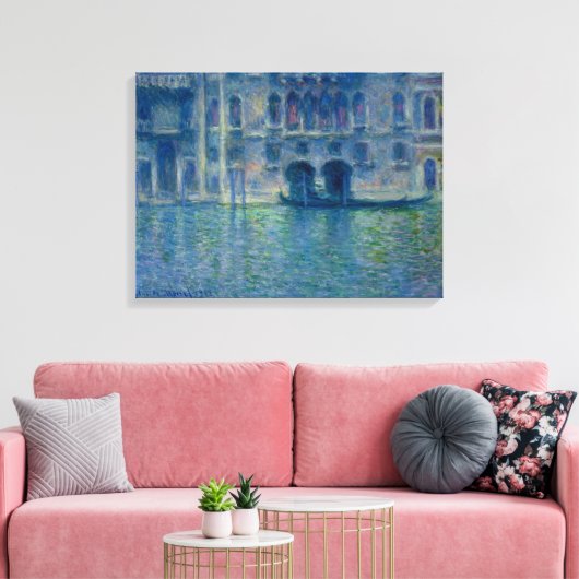 Claude Monet – Palazzo da Mula in Venice – 1908 Leinwanddruck (Insitu (Wohnzimmer))