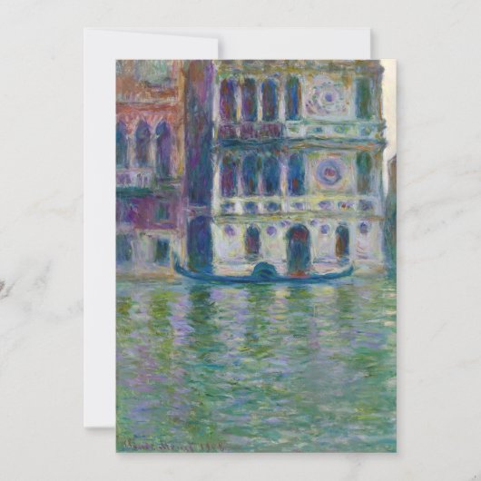 Claude Monet - Palazzo Dario Einladung (Vorderseite)