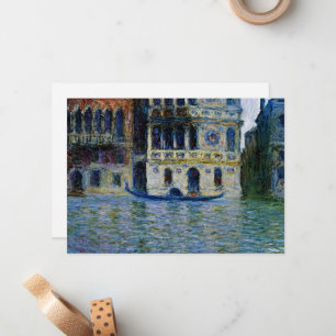 Claude Monet - Palazzo Dario, Mitteilungskarte