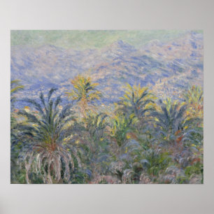 Claude Monet - Palm Trees at Bordighera Poster