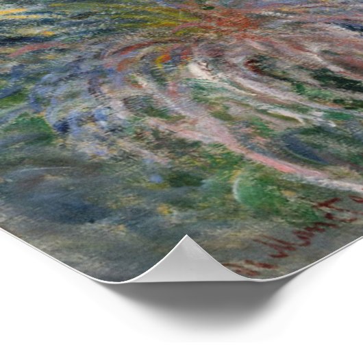 Claude Monet | Palm Trees at Bordighera Poster (Ecke)