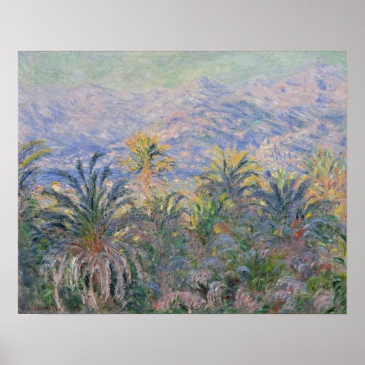 Claude Monet | Palm Trees at Bordighera Poster (Vorne)
