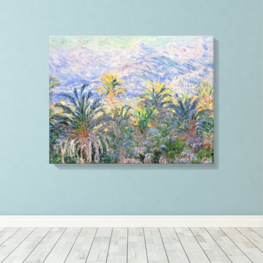 Claude Monet Palm Trees in Bordighera Leinwanddruck (Insitu (Holzboden))