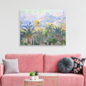 Claude Monet Palm Trees in Bordighera Leinwanddruck (Insitu (Wohnzimmer))