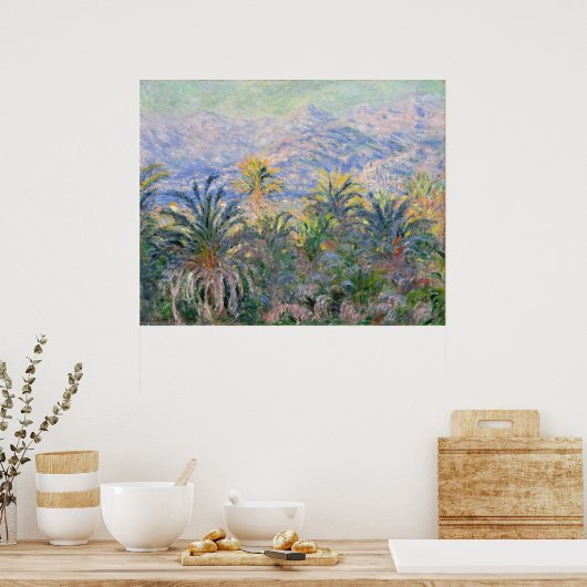 Claude Monet Palm Trees in Bordighera Poster (Küche)