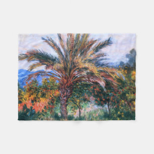 Claude Monet: Palme bei Bordighera Fleecedecke