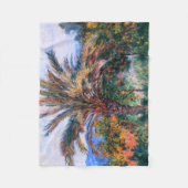 Claude Monet: Palme bei Bordighera Fleecedecke (Vorderseite)