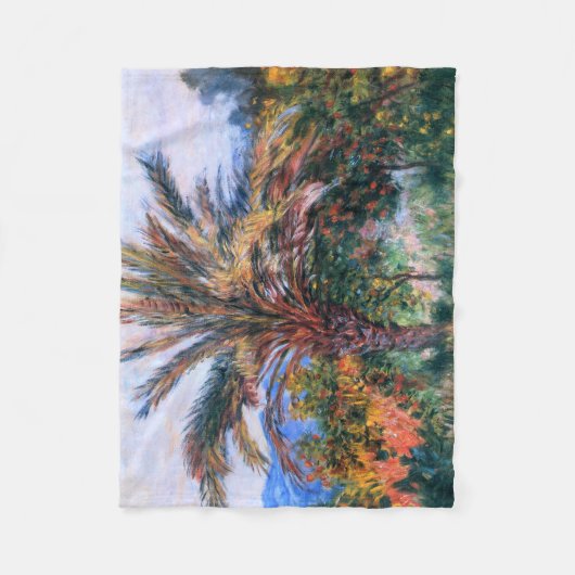 Claude Monet: Palme bei Bordighera Fleecedecke (Vorderseite)
